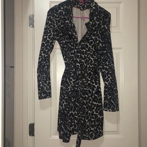 Cheetah trench coat
